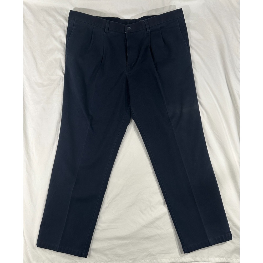 Dockers dress Pant Mens 44x32 Blue Cotton Chino Straight individual TAG-it Fit